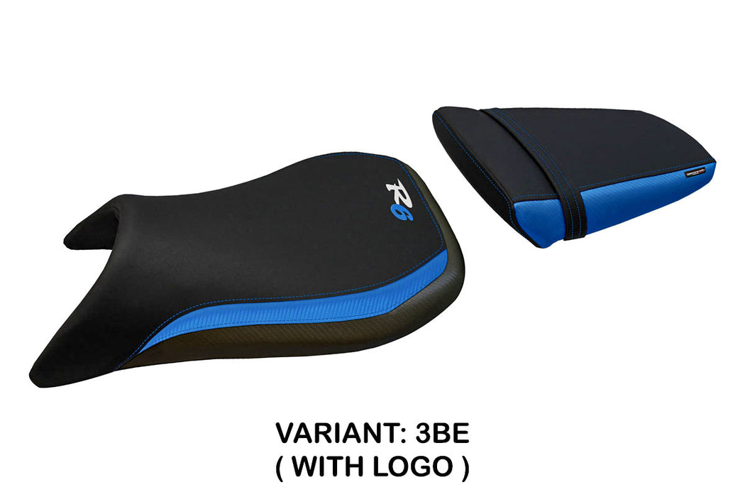 Yamaha YZF R6 1999-2002 Seat Cover Tappezzeria Italia in Blue and Black