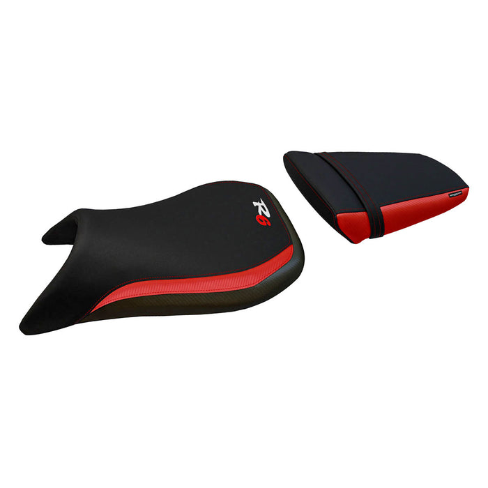 Yamaha YZF R6 1999-2002 Seat Cover Tappezzeria Italia in Red and Black