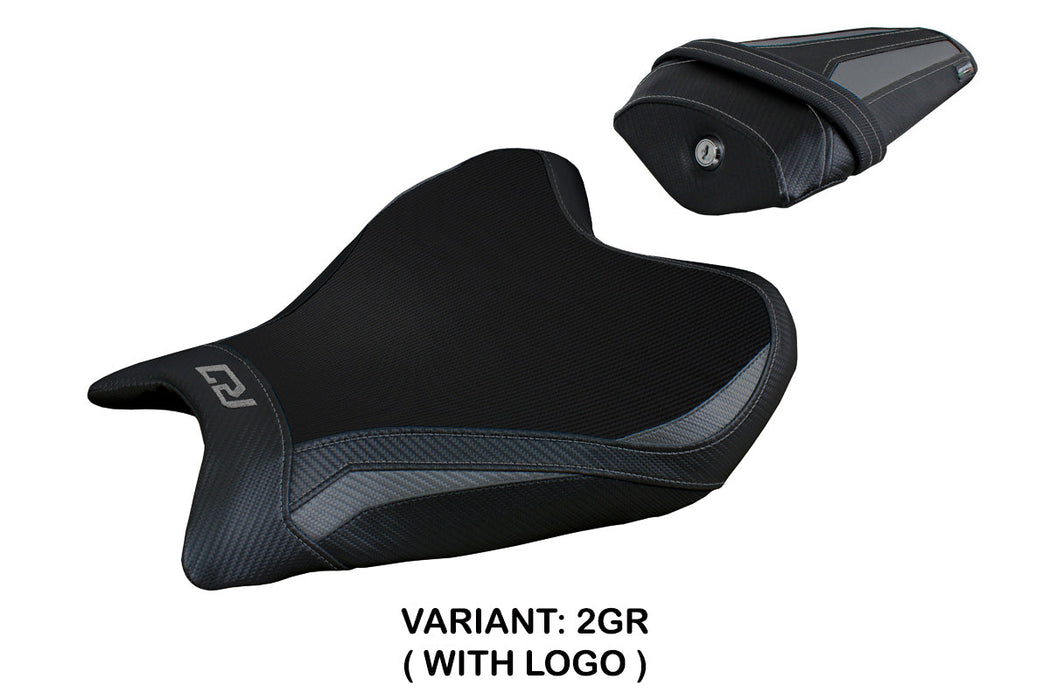Yamaha YZF R7 2021-2024 Seat Cover Tappezzeria Italia in Grey and Black