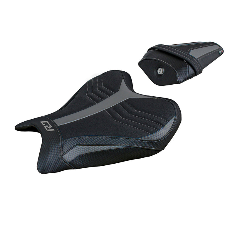 Yamaha YZF R7 2021-2024 Seat Cover Tappezzeria Italia Ultragrip in Grey and Black