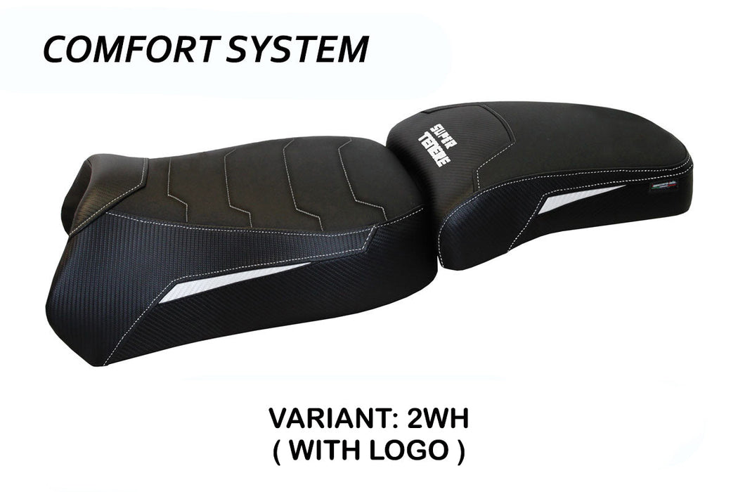 Yamaha Super Tenere 1200 2010-2020 Seat Cover Tappezzeria Italia Comfort in White