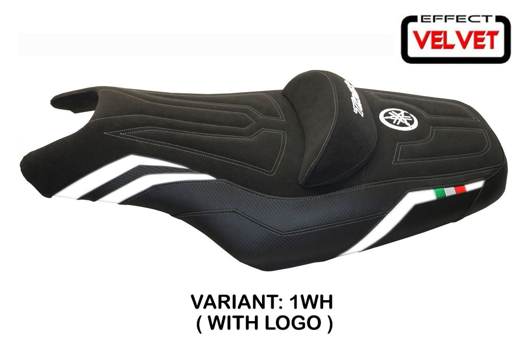 Yamaha T-Max 2008-2016 Seat Cover Tappezzeria Italia in Black and White