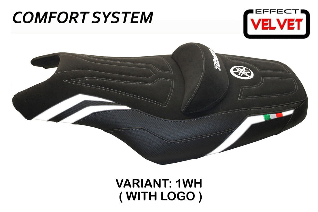 Yamaha T-Max 2008-2016 Seat Cover Tappezzeria Italia Comfort in White