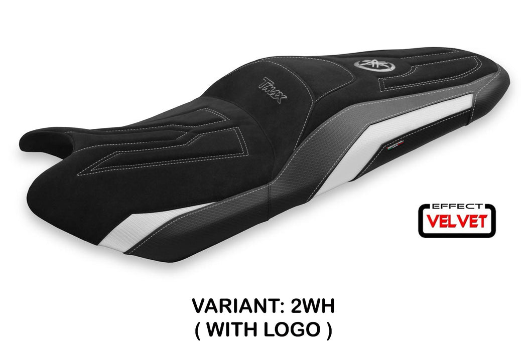 Yamaha T-Max 530 560 2017-2021 Seat Cover Tappezzeria Italia in Velvet White