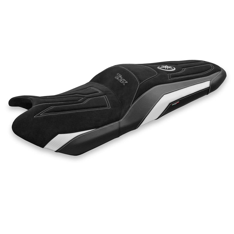 Yamaha T-Max 530 560 2017-2021 Seat Cover Tappezzeria Italia Comfort in Velvet White