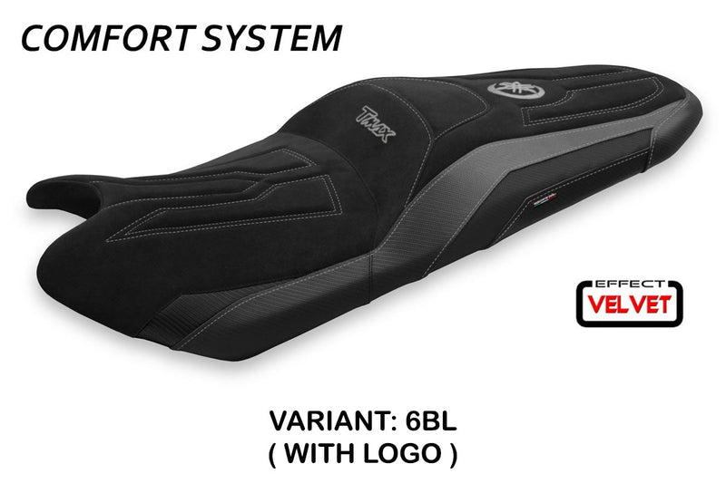 Yamaha T-Max 530 560 2017-2021 Seat Cover Tappezzeria Italia Comfort in Velvet Blue