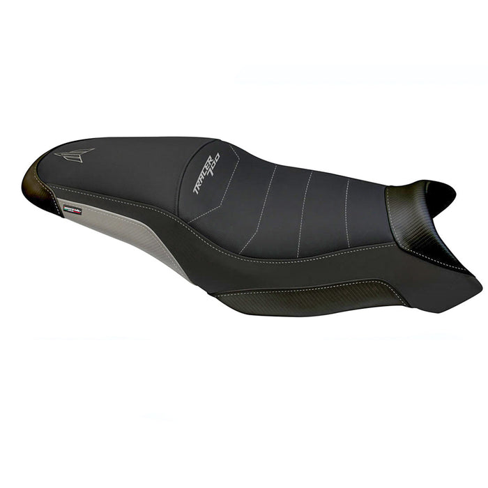 Yamaha Tracer 7 7GT 2021-2024 Seat Cover Tappezzeria Italia Comfort in Silver and Black