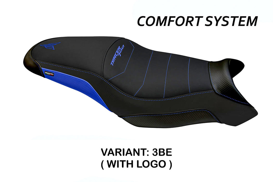 Yamaha Tracer 7 7GT 2021-2024 Seat Cover Tappezzeria Italia Comfort in Blue and Black