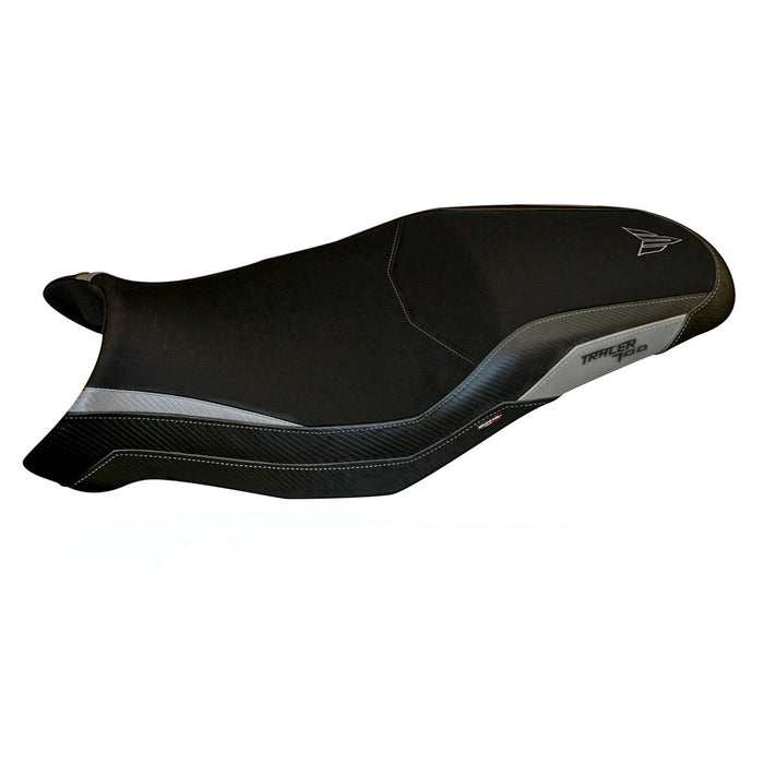 Yamaha Tracer 7 7GT 2021-2024 Seat Cover Tappezzeria Italia in Silver and Black