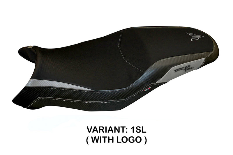 Yamaha Tracer 7 7GT 2021-2024 Seat Cover Tappezzeria Italia in Silver and Black