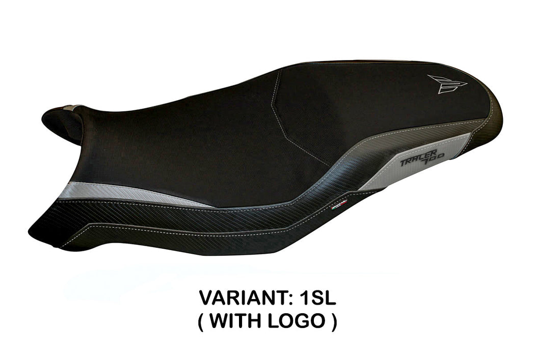Yamaha Tracer 7 7GT 2021-2024 Seat Cover Tappezzeria Italia in Silver and Black