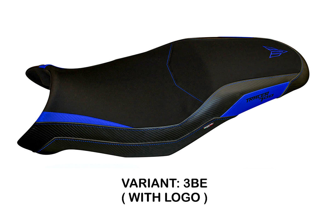 Yamaha Tracer 7 7GT 2021-2024 Seat Cover Tappezzeria Italia in Blue and Black