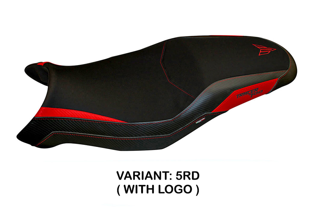 Yamaha Tracer 7 7GT 2021-2024 Seat Cover Tappezzeria Italia in Red and Black
