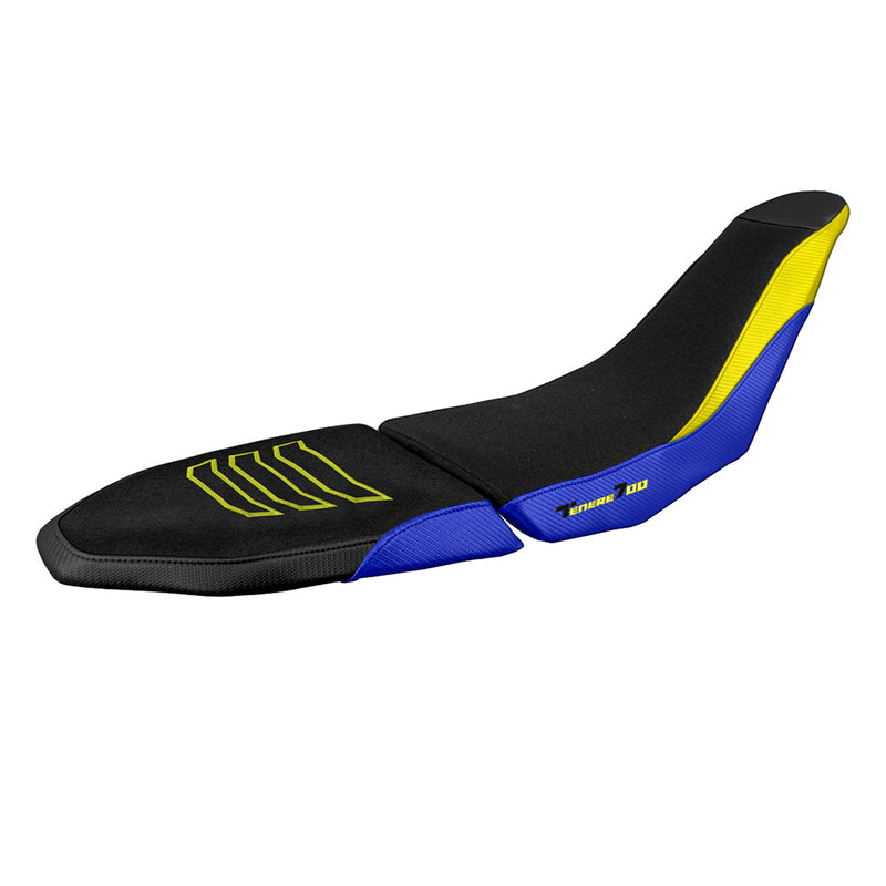 Yamaha Tenere 700 Raid 2022-2024 Seat Cover Tappezzeria Italia Ultragrip in Blue and Yellow