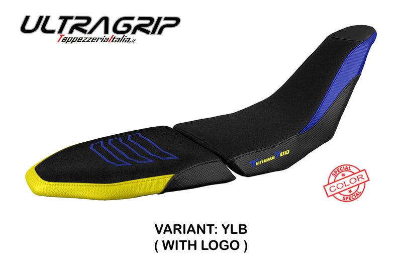 Yamaha Tenere 700 Raid 2022-2024 Seat Cover Tappezzeria Italia Ultragrip in Yellow and Blue