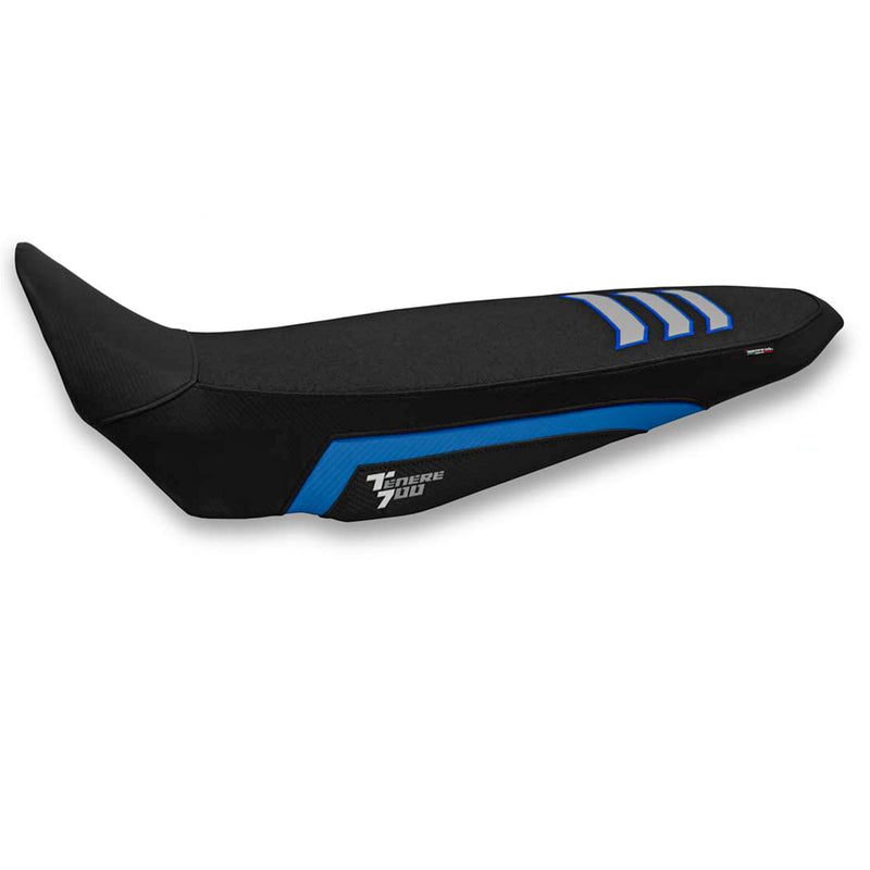 Yamaha Tenere 700 2019-2024 Seat Cover Tappezzeria Italia Ultragrip in Blue and Silver SE
