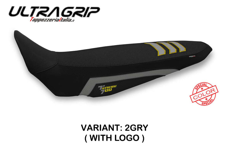 Yamaha Tenere 700 2019-2024 Seat Cover Tappezzeria Italia Ultragrip in Grey and Yellow SE