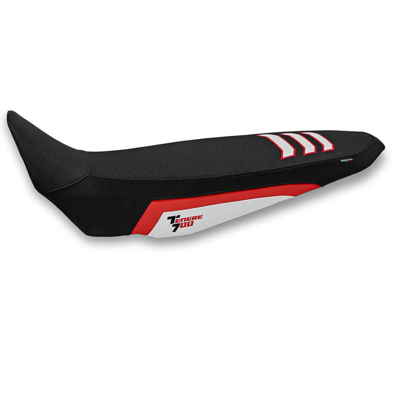 Yamaha Tenere 700 2019-2024 Seat Cover Tappezzeria Italia Ultragrip in Red and White SE