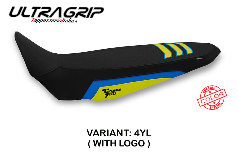 Yamaha Tenere 700 2019-2024 Seat Cover Tappezzeria Italia Ultragrip in Yellow and Blue SE