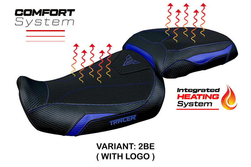 Yamaha Tracer 9 9GT 2021-2024 Seat Cover Tappezzeria Italia Comfort Heated in Blue