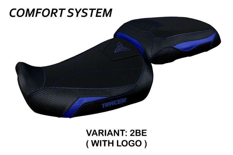 Yamaha Tracer 9 9GT 2021-2024 Seat Cover Tappezzeria Italia Comfort in Blue and Black