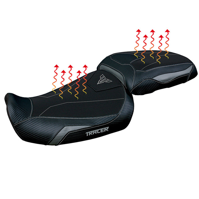 Yamaha Tracer 9 9GT 2021-2024 Seat Cover Tappezzeria Italia Comfort Heated in Grey