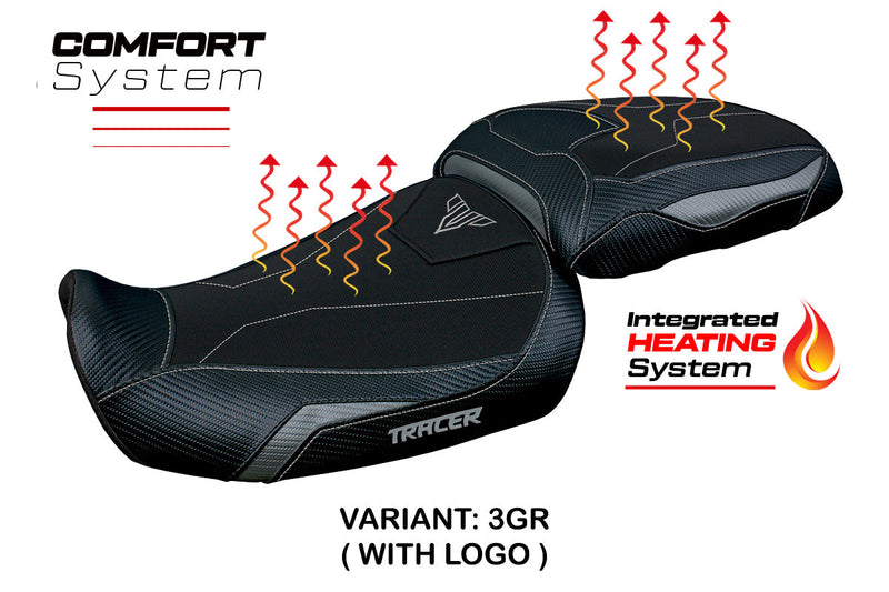 Yamaha Tracer 9 9GT 2021-2024 Seat Cover Tappezzeria Italia Comfort Heated in Grey