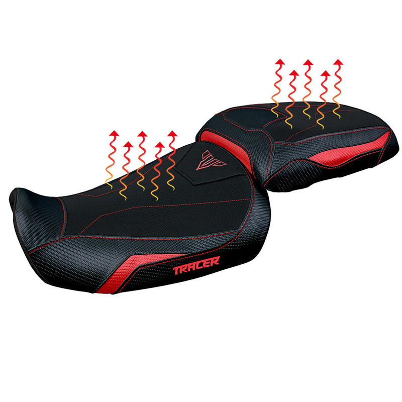 Yamaha Tracer 9 9GT 2021-2024 Seat Cover Tappezzeria Italia Comfort Heated in Red