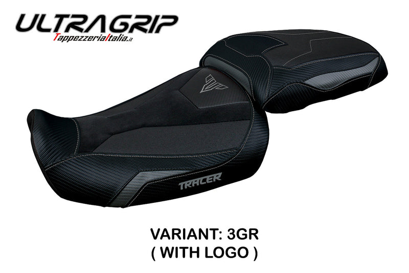 Yamaha Tracer 9 9GT 2021-2024 Seat Cover Tappezzeria Italia Ultragrip in Grey and Black