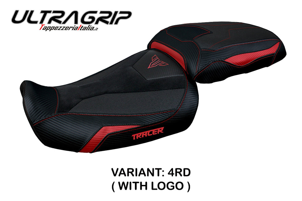 Yamaha Tracer 9 9GT 2021-2024 Seat Cover Tappezzeria Italia Ultragrip in Red and Black