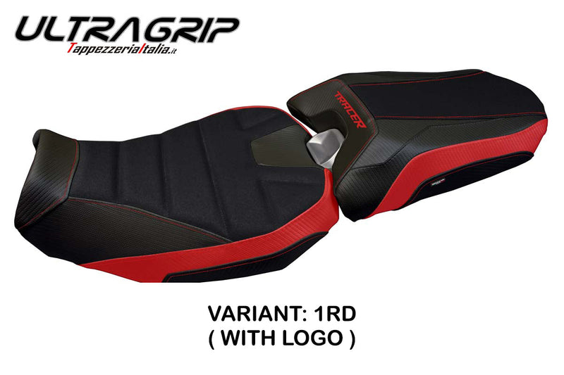 Yamaha Tracer 900 2018-2020 Seat Cover Tappezzeria Italia Ultragrip in Red and Black