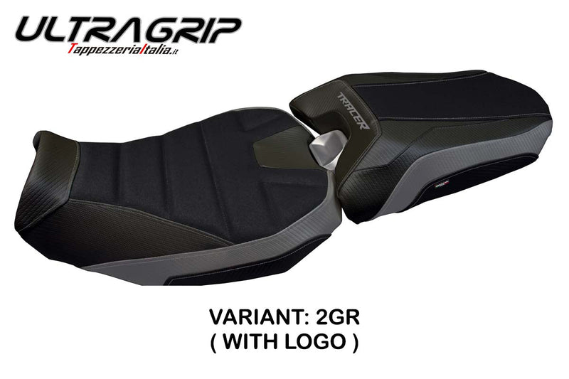 Yamaha Tracer 900 2018-2020 Seat Cover Tappezzeria Italia Ultragrip in Grey and Black