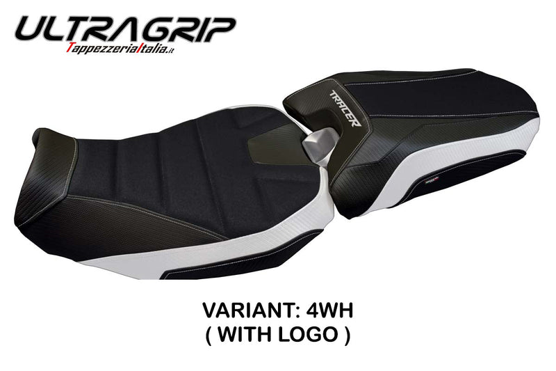 Yamaha Tracer 900 2018-2020 Seat Cover Tappezzeria Italia Ultragrip in White and Black
