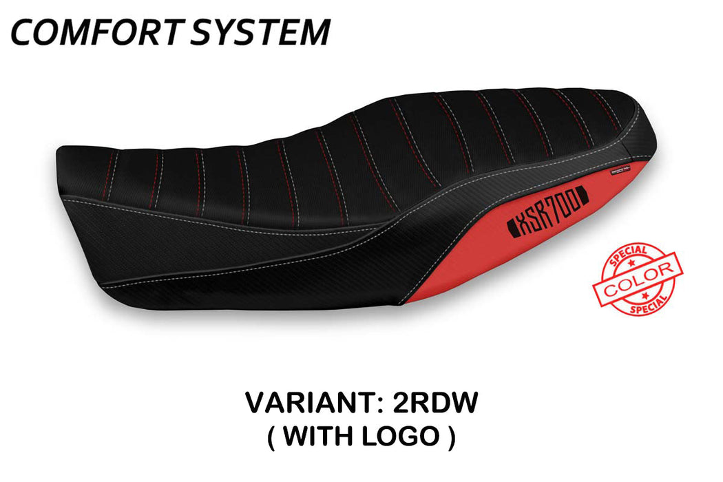 Yamaha XSR 700 2016-2020 Seat Cover Tappezzeria Italia Comfort in Red and White