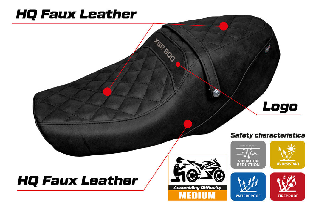 Yamaha XSR 900 2022-2024 Seat Cover Tappezzeria Italia in Vintage Black