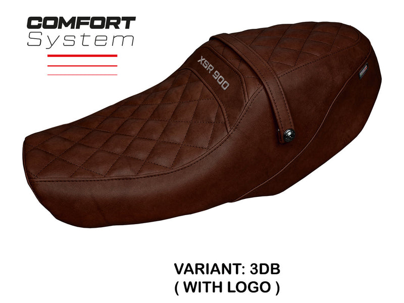 Yamaha XSR 900 2022-2024 Seat Cover Tappezzeria Italia Comfort in Vintage Dark Brown