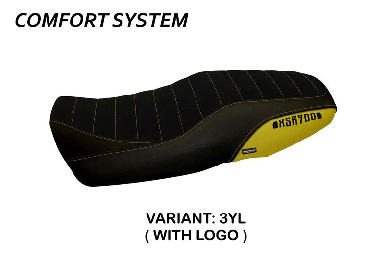 Yamaha XSR 900 2016-2021 Seat Cover Tappezzeria Italia Comfort in Yellow
