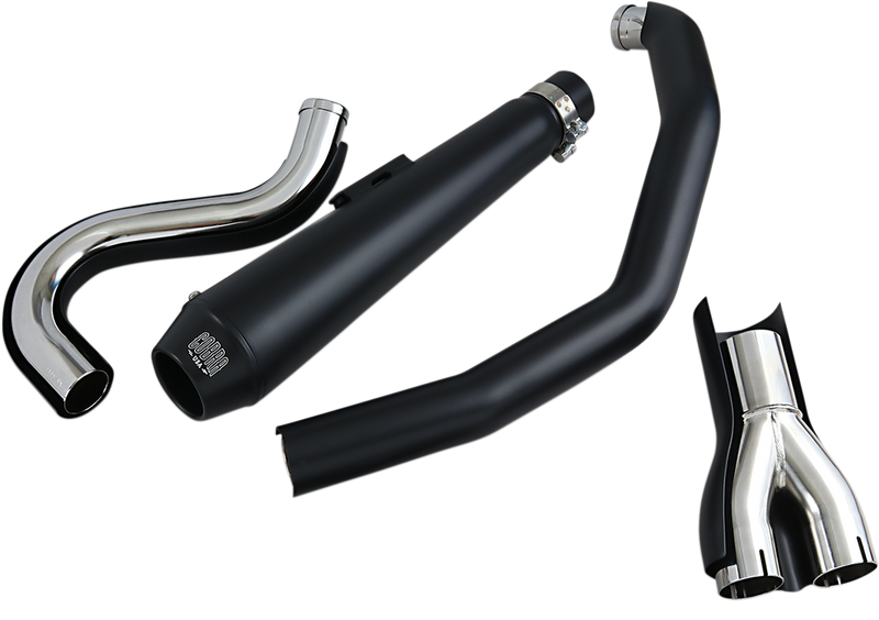 COBRA El Diablo 2:1 Exhaust System Black Harley-Davidson '88-'06 Softail 6485B