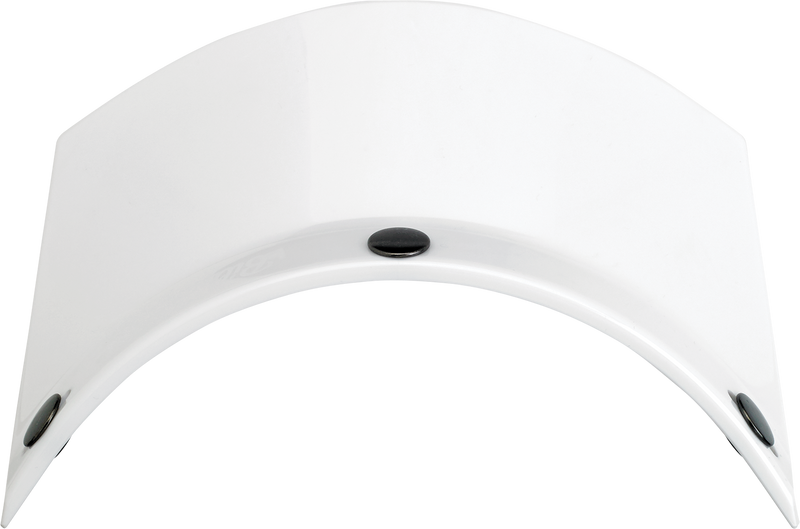 BILTWELL Moto 3-Snap Visor - White 2002-562