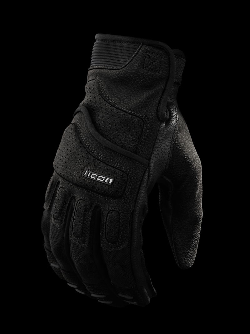 ICON Women's Superduty3™ Motorcycle Gloves - Black - Small 3302-0919