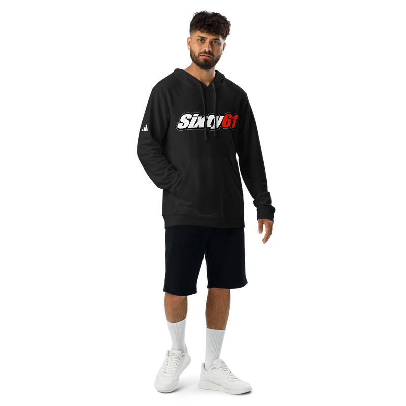 Sixty61 Men's Black Hoodie by Adidas