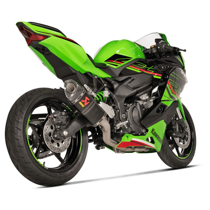 Akrapovic Exhaust Kawasaki ZX4R ZX4RR 2023 2024 Racing Line System in Carbon S-K2R3-APC