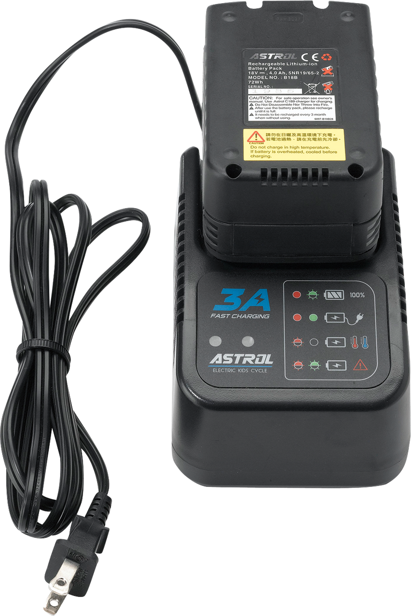 MOOSE RACING RS-16 E-Bike Battery Charger X01-E2502