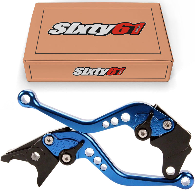 Honda Brake & Clutch Levers, Blue Shorty Adjustable