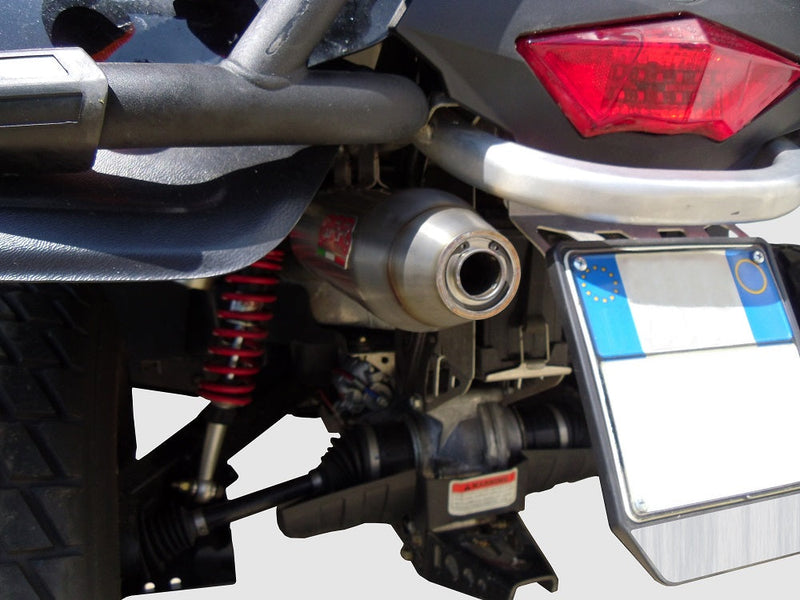 GPR Exhaust System Can Am Outlander 800 paSso corto 2009-2012, Deeptone Atv, Slip-on Exhaust Including Removable DB Killer and Link Pipe