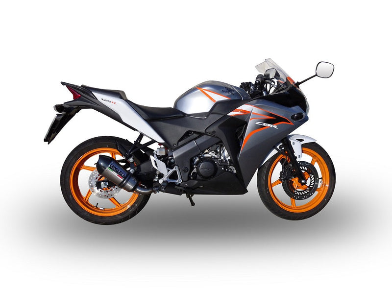 GPR Exhaust System Honda CBR125R 2011-2016, Gpe Ann. titanium, Slip-on Exhaust Including Removable DB Killer and Link Pipe