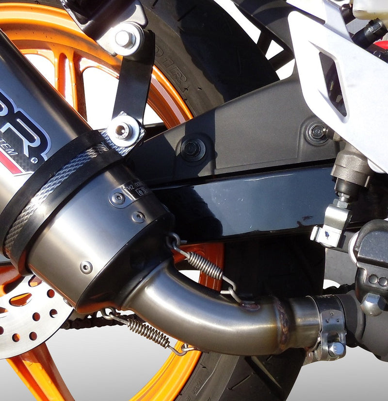 GPR Exhaust System Honda CBR125R 2011-2016, Gpe Ann. titanium, Slip-on Exhaust Including Removable DB Killer and Link Pipe