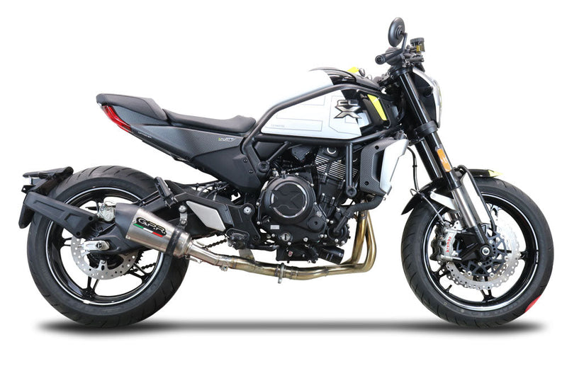 GPR Exhaust System Cf Moto 700 CL-X Heritage 2022-2024, Gpe Ann. titanium, Mid-Full System Exhaust Including Removable DB Killer