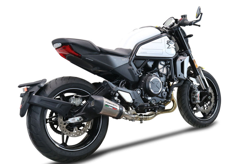GPR Exhaust System Cf Moto 700 CL-X Heritage 2022-2024, Gpe Ann. titanium, Mid-Full System Exhaust Including Removable DB Killer