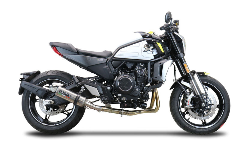 GPR Exhaust System Cf Moto 700 CL-X Heritage 2022-2024, M3 Inox , Mid-Full System Exhaust Including Removable DB Killer